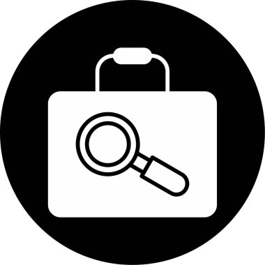 iş avı simgesi, vektör illüstrasyonu basit tasarım