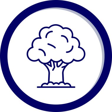 Ağaç. Web simgesi basit illüstrasyon 