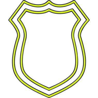 kalkan simgesi web basit illüstrasyon