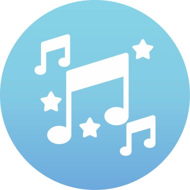 müzik notlar simgesini, vektör çizim