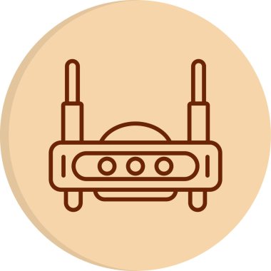 Yönlendirici. Web simgesi basit illüstrasyon 