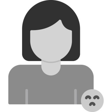 Kadın. Web simgesi basit tasarım 