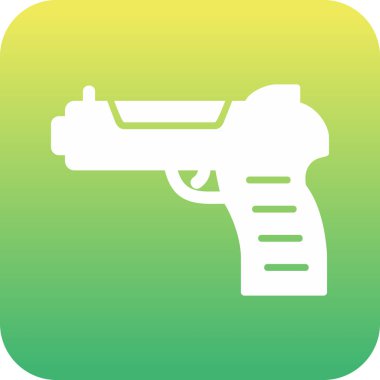 Silah. Web simgesi basit illüstrasyon 