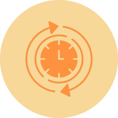 Her zamanki gibi. Web simgesi basit illüstrasyon