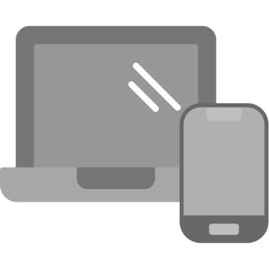 Tepkili web tasarım simgesi, vektör illüstrasyonu basit tasarım