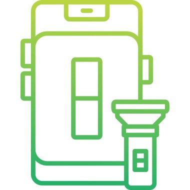 el feneri. Web simgesi basit illüstrasyon