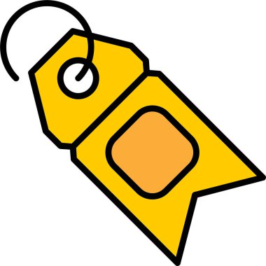 Etiket. Web simgesi basit illüstrasyon