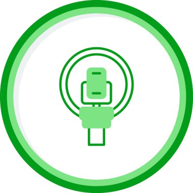 kablosuz şarj simgesi, vektör illüstrasyonu basit tasarım