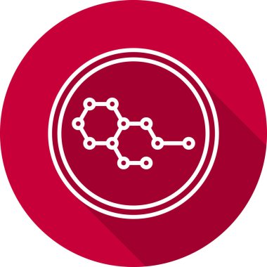 Kimya formülü simgesi, vektör illüstrasyonu 