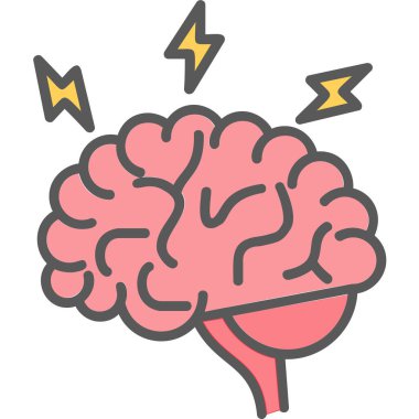 Beyin fırtınası web simgesi, vektör illüstrasyonu 