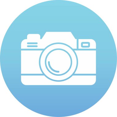 Kamera. Web simgesi basit illüstrasyon 