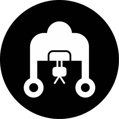 Yabani ot ağı simgesi, vektör illüstrasyonu