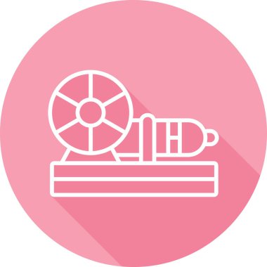 Vektör illüstrasyonu, Motor simgesi biçimi         