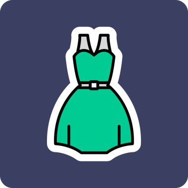 elbise simgesi, vektör illüstrasyonu 