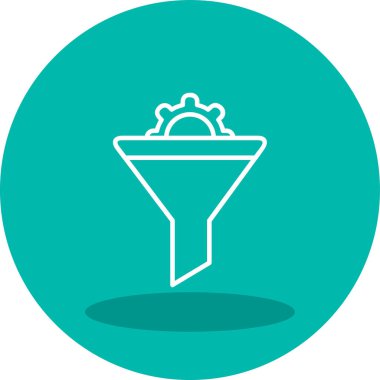 Vektör illüstrasyon Huni ağ simgesi 