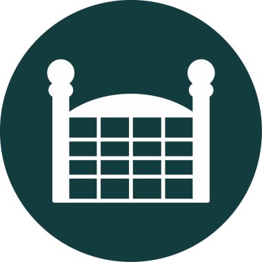 Kapı. Web simgesi basit illüstrasyon