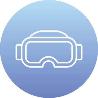 Gözlükler. Web simgesi basit illüstrasyon