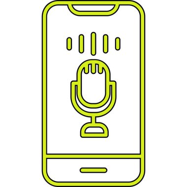 ses kontrolü, mikrofon web simgesi, basit vektör illüstrasyonu 