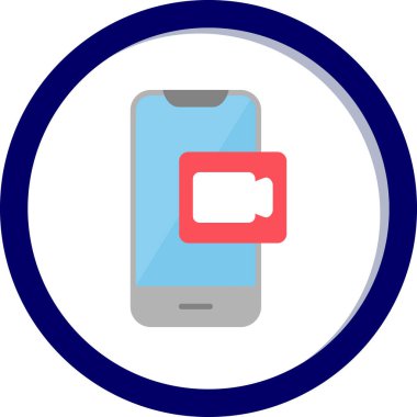 çevrimiçi konferans, illüstrasyon, vektör simgesi