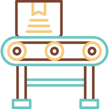 Taşıyıcı Şerit web simgesi, vektör illüstrasyonu