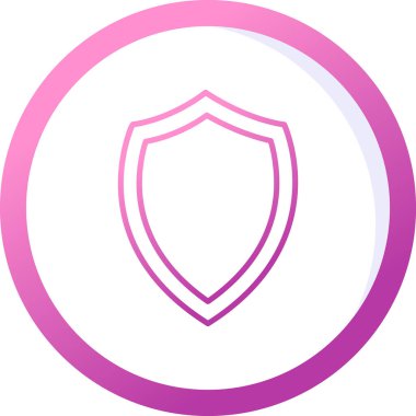 kalkan simgesi web basit illüstrasyon