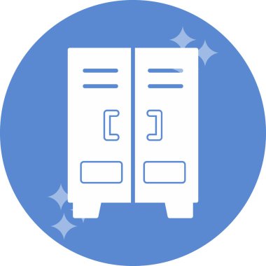 Dolap. Web simgesi basit illüstrasyon  