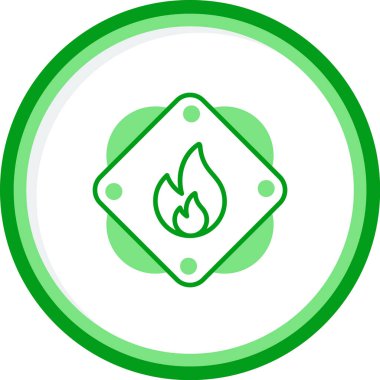 ateş Ağı simgesi basit illüstrasyon 