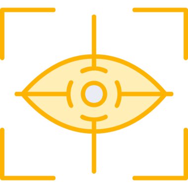 Göz. Web simgesi basit illüstrasyon