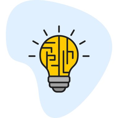 yaratıcı Mantık simgesi vektör çizimi