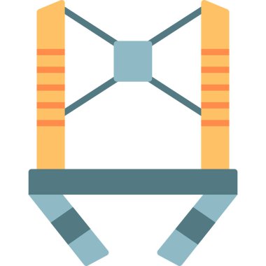 Göğüs koşum simgesinin web illüstrasyonu