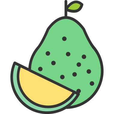  Pomelo web simgesi vektör illüstrasyonu