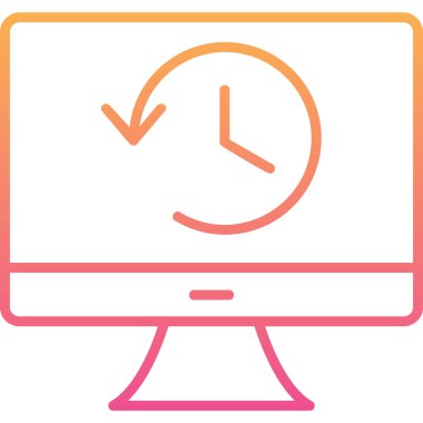 Tarih web simgesi. Basit resimleme