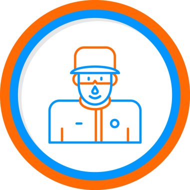 Koç avatar simgesi, vektör illüstrasyonu basit tasarım