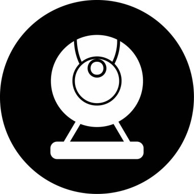 Web kamera simge vektör çizim