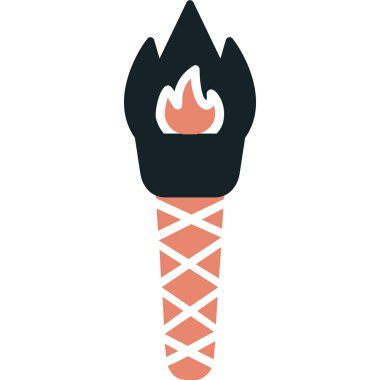 Meşalede yanan alev.