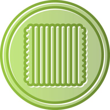 Tekstil web simgesi vektör illüstrasyonu