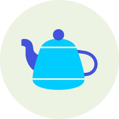 Vektör illüstrasyonu, çaydanlık ağı simgesi 