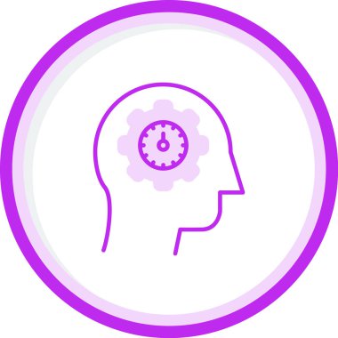 öz farkındalık simgesi, vektör illüstrasyonu basit tasarım