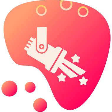 Spotlight simgesi, web basit illüstrasyon