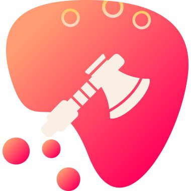 Balta ağ simgesi, vektör illüstrasyonu 