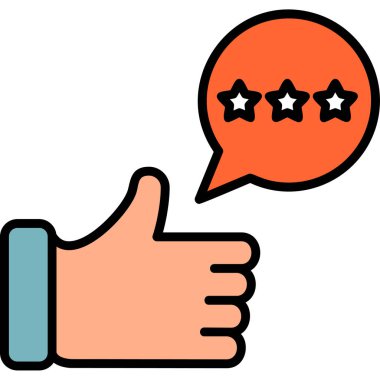 Geri bildirim simgesi, vektör illüstrasyon tasarımı 