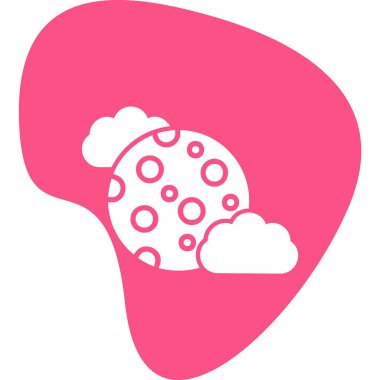 Dolunay simgesi, vektör illüstrasyonu