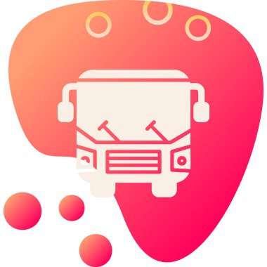 bus simgesi vektör illüstrasyonu