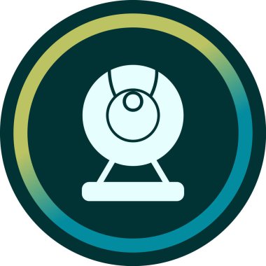 Web kamera simge vektör çizim