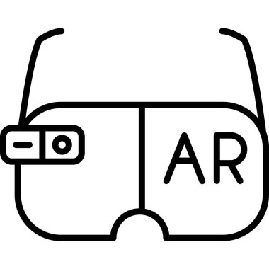 Gözlüklü. Web simgesi basit illüstrasyon            