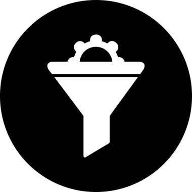 Vektör illüstrasyon Huni ağ simgesi 