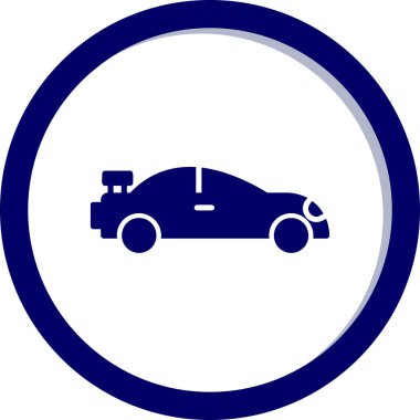 araba simgesi vektör illüstrasyonu 