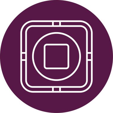 dur simgesi, vektör illüstrasyonu 