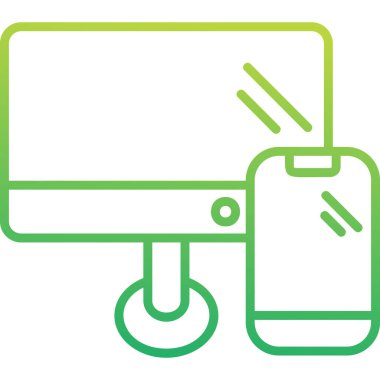 Tepkili web tasarım simgesi, vektör illüstrasyonu basit tasarım