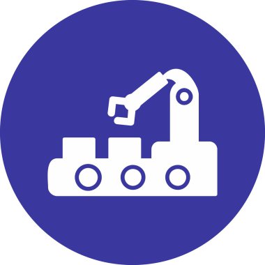 Otomasyon web simgesi, vektör illüstrasyonu